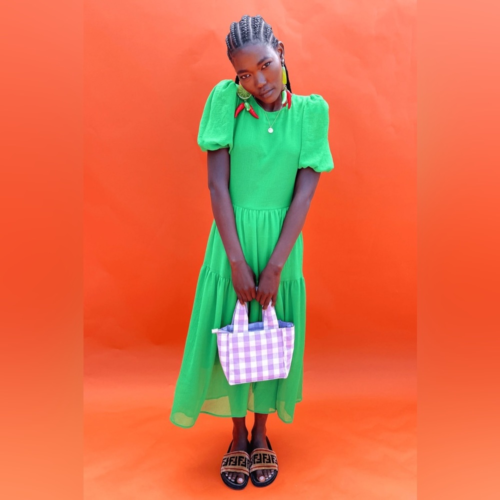 Never Fully Dressed Abigail Dress in Kelly Green - US2/UK6